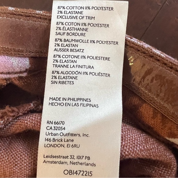 Anthropologie Brown and White Floral Jumpsuit - Picture 12 of 13